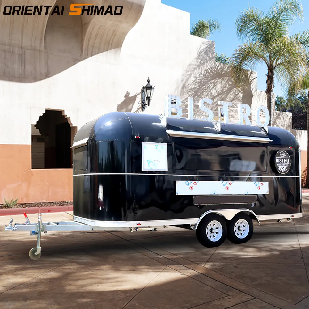 Orientalisk shimao svart airstream mattrailer