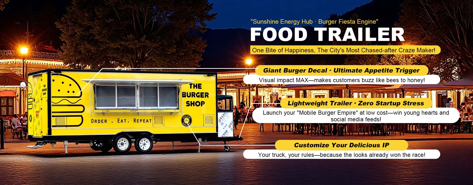 Food Trailer Tillverkare Lastbil