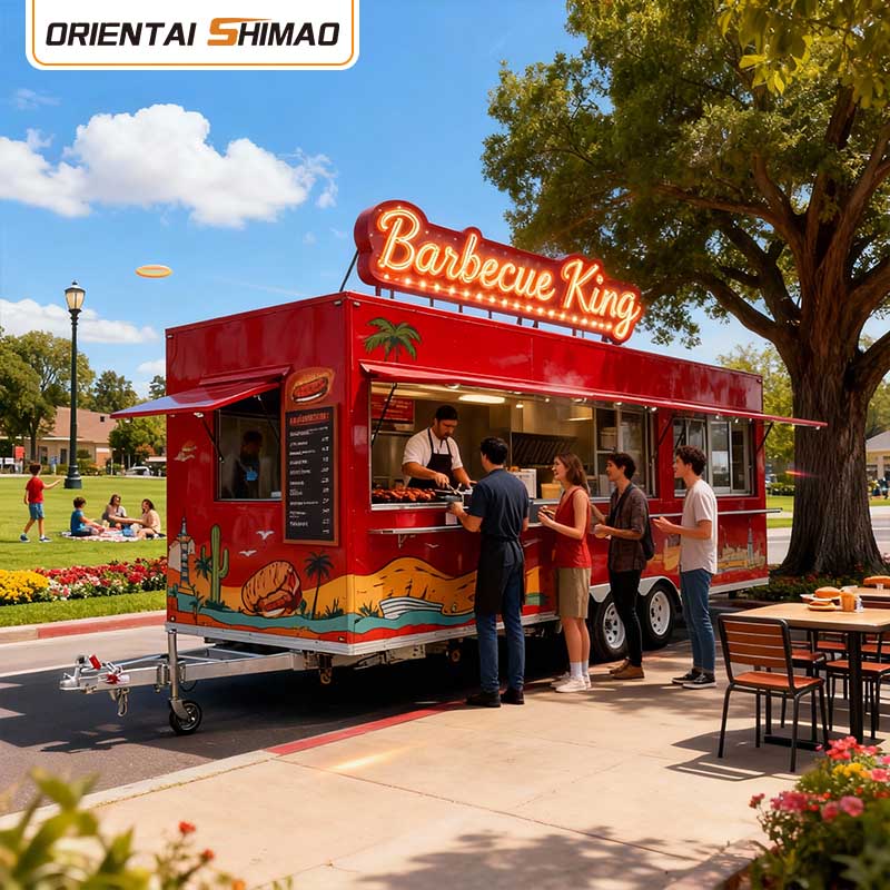 Kaffevagn Mobil Kaffevagn Sluten Elvagn Restaurang Catering Food Trailer Business Food Truck