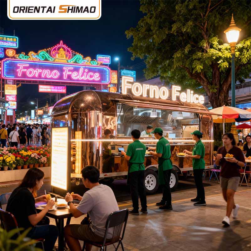 Food Truck Utrustning Kommersiell Köksutrustning Catering Mobil Food Trailer Food Truck