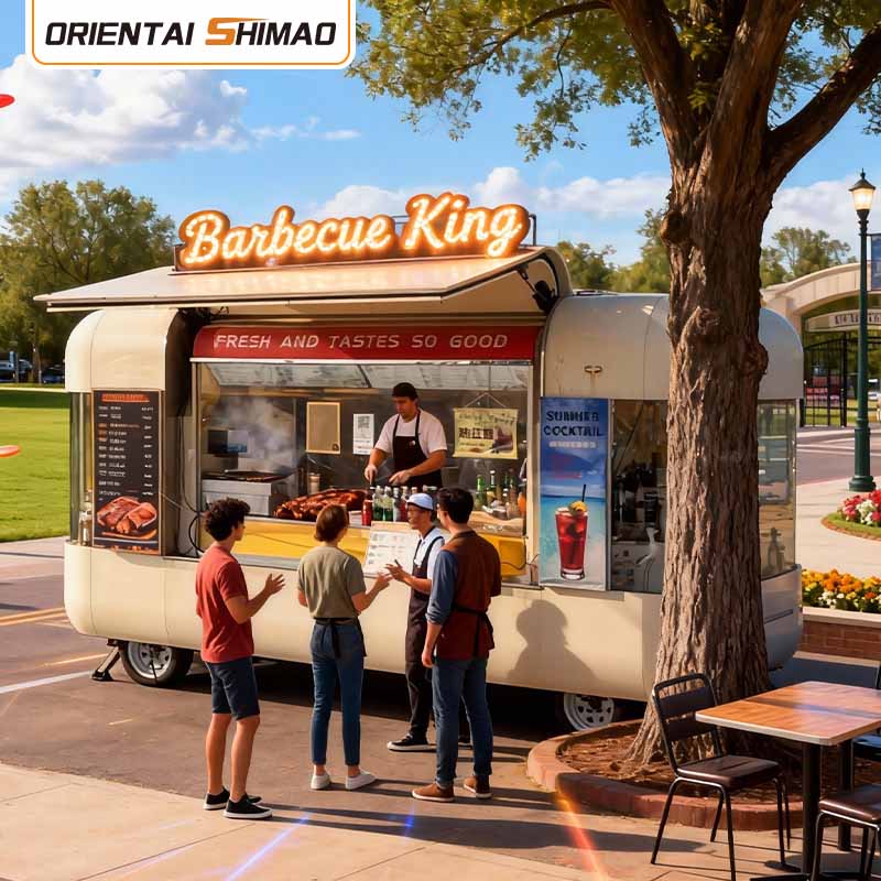 Korvvagn Korvställ Snabbmatsbod Catering Street Food Trailer Kommersiell matbil