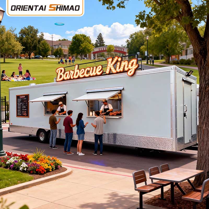 Glassvagn Gelato Dessert Churros Mobil Catering Food Trailer Street Service Food Truck