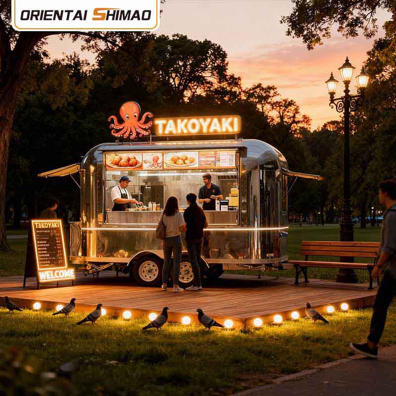 Ice Cream Trailer Street Food Mobil Catering Food Trailer Food Truck